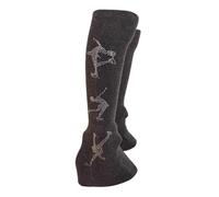 Perfeclan 2 Pezzi di Scaldamuscoli da Pattinaggio Artistico, Decorazione sopra Lo Stivale per Danza Classica, Maglia Color Cachi Scuro