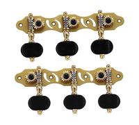 perfeclan 2 Pezzi Meccaniche per Chitarra Classica Piroli Accordatura Chiavi Sostituzione Ingranaggio Metallo Antico Adatte a Manutenzione Riparazione Strumenti, con Cuscinetto