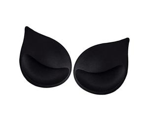 Perfeclan 2 pezzi Reggiseno da donna Inserti per il seno Miglioramento del sollevatore di coppe Shaper Shaper Biancheria intima Traspirante, Nero