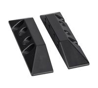 Perfeclan 2 Pezzi Rocciatori RC Auto Pedali Laterali Simulazione Pedali in Alluminio Sostituzione Accessori RC Crawler Piccola Adatti per Modellismo, Nero