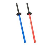 Perfeclan 2 Pezzi Set di Spade di Spugna Imbottite Bokken Antiscivolo Bastone da Allenamento per Arti Marziali per Scherma Pratica Kendo Bambini, 70 Cm