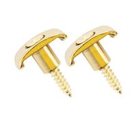 perfeclan 2 Pezzi String Retainers per Chitarra Elettrica Guide con Viti Hardware Sostituzione in Lega di Zinco Adatti per Musicisti Installazione Facile, Oro