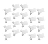 perfeclan 20 pezzi di segnaposto vuoti per matrimoni, con nastro decorativo, biglietti da visita per banchetti, decorazioni per addio al nubilato, Nastro Bianco