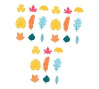 perfeclan 27 pezzi di giocattoli in legno per l'identificazione delle foglie, regalo educativo precoce, giocattolo sensoriale per l'apprendimento delle