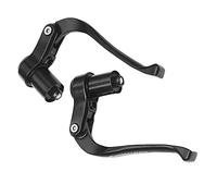 Perfeclan 2X Leve del Freno a Bicicletta, Accessorio TT 'estremità a Barra, Barra a Alluminio Nera per Il Triathlon Bici