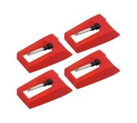 Perfeclan 3 Pezzi Puntina Giradischi Sostituzione Universale Ago Testina Vinile Accessorio Preciso Compatibile Giradischi Adatto per Appassionati Vinili Ascolto, 4 Pezzi