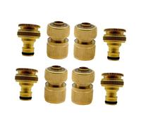 Perfeclan 4 Coppie di Attacchi Rapidi per Tubi da Giardino, Pratici