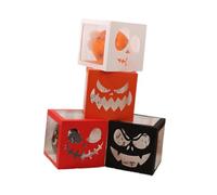 Perfeclan 4 Pezzi di Palloncini, scatole, Teste di Zucca, Accessori per la Fotografia, Scatola Trasparente, Decorazioni per Feste di Halloween per Natale