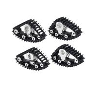 Perfeclan 4 Pezzi TRX4M Pneumatici da Neve Parte di aggiornamento Montaggio Professionale Sostituisce Il Set di Pneumatici da Neve per Auto cingolate RC 1/18, Argento