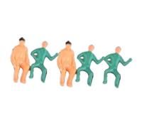 Perfeclan 5 Pezzi Mini Figure di Persone in Miniatura, Collezioni di Regali, Colori Casuali per Decorazioni da Tavolo, progetti Fai da Te, Set ferroviari, 1.8 Centimetri