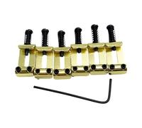 perfeclan 6 Pezzi Ponte per Chitarra Elettrica Selle per Corde Ricambio Parti Accessori Ferro Sostituzione Metallo Robusto Adatto per Adulti Strumenti Riparazio, Oro