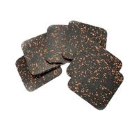 Perfeclan 6 Pezzi Tappetino per Tapis roulant in Gomma Antiscivolo Antiurto Attrezzatura per Esercizi Tappetino antivibrazione per Lavatrice per Bici reclinata, Orangina