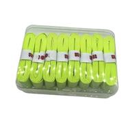 Perfeclan 8 Pezzi di Nastro Adesivo per Racchetta da Tennis, Impugnatura Imbottita, Confortevole, Sensazione di Asciutto, Assorbente del Sudore, overgrip per, Verde Fluorescente