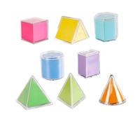 perfeclan 8x Forme geometriche Educativo Apprendimento Pratico Riconoscimento delle forme Matematica precoce Blocchi multicolori per la scuola e