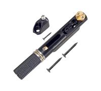 perfeclan Accessori per ponti per chitarra senza paletta, robusti ponti divisi multiuso per chitarra elettrica, attacchi per cordiera per chitarre folk, Nero