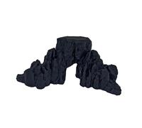 Perfeclan Accessorio per scenari in Roccia in Miniatura, Collezione di Montagne simulate, Diorama, Pietra rocciosa per Adulti, casa delle Fate Fai da Te, Nero