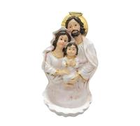Perfeclan Acquasantiera Sacra Famiglia, Statuetta Religiosa da Appendere, Statua di Gesù sopra Una Ciotola per Natale, casa, Camera da Letto, Bianco