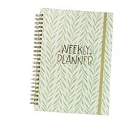 perfeclan Agenda settimanale, organizzatore di produttività, gestione del tempo, 142 pagine, 71 fogli, pianificatore accademico per viaggi, famiglia, affari, Foglie Verdi