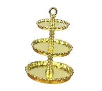 Perfeclan Alzata per Dolci da casa delle Bambole, 3 Ripiani, in 1/12, Mini scaffale, Micro Scena, Supporto per Cupcake Europeo, Decorazione per casa delle