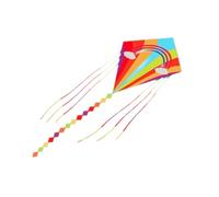 Perfeclan Aquilone Arcobaleno a Forma di Diamante con Maniglia a Corda da 328 Piedi, Facile da Far Volare, Aquilone a Linea Singola, Giocattoli da Esterno per