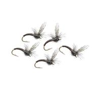 Perfeclan Assortimento di 5 Mosche domestiche per la Pesca a Mosca, Esche Artificiali robuste e Resistenti, n. 12
