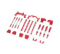Perfeclan Asta dell'asse dell'auto RC Aggiornamento della Parte dell'auto RC, Facile da installare Sostituisci Accessori in Lega di Alluminio, Rosso, Style a