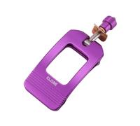 Perfeclan Attacco Manubrio Pieghevole per Bicicletta, Leva Fissa, Lega di Alluminio Leggera, conversione, Parti, Adattatore per Attacco Manubrio a sgancio, Viola