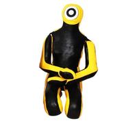 Perfeclan Attrezzatura per Allenamento con manichino da Wrestling, Sacco da Boxe da Wrestling Non Riempito, durevolezza e Pratica, Nero Giallo