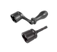 perfeclan Avvolgicorde per chitarra, strumento di riparazione compatto e confortevole, universale, per accordatura, per basso, negozio di musica, chitarra, Nero 2 Pezzi