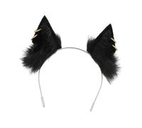 perfeclan Bambola costume a orecchio per le orecchie di acconciature per capelli per capelli carini copricapo per capelli per vestire regali divertenti Carnival, Nero