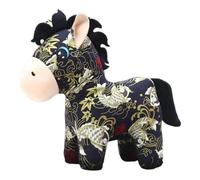 Perfeclan Bambola di Peluche a Forma di Cavallo, Statuetta di Peluche, Forniture per Il Capodanno Cinese, Statua di Animali, Scultura per Hotel, Festival, Style D 15 Cm