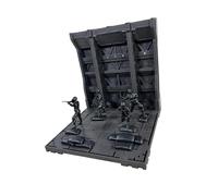 Perfeclan Base di Battaglia per Garage, Base per Diorama Fai da Te, Modello di Esposizione per Action Figure, Personaggi di Gioco, Robot, Modelli per Hobby, Style D