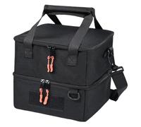 Perfeclan Borsa da Viaggio per Bocce con Tracolla Regolabile per Giochi all'aperto, Portatile, Multiuso, 9x8,5x8,5 Pollici, Adatta a 8 Palle