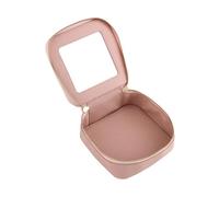 perfeclan Borsa per il trucco Organizzatore cosmetico trasparente per auto essenziali per auto cose alla moda per da viaggio per adolescenti, Grigio Rosa