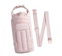 Perfeclan Borsa portaborraccia con Custodia per Telefono, Portatile con Tracolla, portaborraccia a Tracolla per Ciclismo, Rosa Chiaro