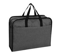 perfeclan Borsa portadocumenti da lavoro, organizer, contenitore portatile, borsa da viaggio, portadocumenti per lavoro, viaggi d'affari, Grigio Scuro 41x13x32cm