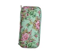 perfeclan Borsa portaoggetti per uncinetti, accessori per maglieria, custodia da viaggio per ricamo, elegante custodia portatile per da maglia per, Verde