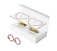 Perfeclan Braccialetti permanenti Kit Coppia Braccialetti e lei con Gioielli di Chiusura per Appuntamenti per l'attività Notturna San, 1 Paio in Oro Rosa