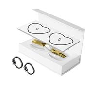 Perfeclan Braccialetti permanenti Kit Coppia Braccialetti e lei con Gioielli di Chiusura per Appuntamenti per l'attività Notturna San, 1 Paio Nero