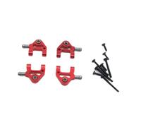 Perfeclan Braccio oscillante Posteriore Inferiore Braccio di Sospensione Posteriore Inferiore per Auto RC in 1/28, Robusto e Resistente, Accessorio di, Rosso