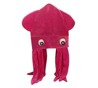 Perfeclan Cappello a Forma di Polpo, Divertente e ingannevole, Ideale Come Regalo di Compleanno, Carnevale e FESTIVITÀ, Rosa Rossa