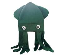 Perfeclan Cappello a Forma di Polpo, Divertente e ingannevole, Ideale Come Regalo di Compleanno, Carnevale e FESTIVITÀ, Verde
