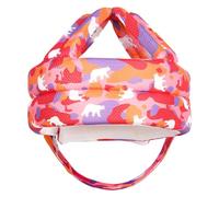 perfeclan Casco protettivo per bambini, cappello per bambini, assorbimento degli urti stagionale, cappello da cartone animato, berretto protettivo per bambini, Rosso Viola Arancione