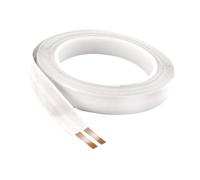 perfeclan Cavo elettrico 22AWG LED bianco stretto piatto Design facile da usare Cavo LED a 2 conduttori per luci Strisce di lampade da interno Altoparlante, Fl20505 1 Metro