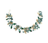 perfeclan Chiesa da sposa per le vacanze per la decorazione della vite per i capelli per le vacanze festa a tema, Verde