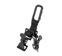 perfeclan Clip per guanti da lavoro, supporto per guanti da golf, robusto, leggero, versatile, accessorio per impieghi gravosi per attrezzatura di recupero, Doppio Gancio Nero