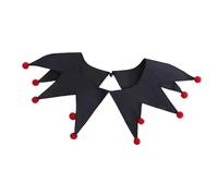 Perfeclan Collari da Clown di Halloween, pratici Accessori Premium per Costumi da giullare per Le Feste, Nero