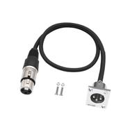 Perfeclan Connettore Audio XLR Maschio a XLR Femmina, Parti di Ricambio, Cavi di prolunga Professionali Facili da installare per amplificatori