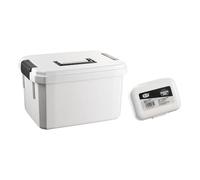 perfeclan Contenitore per medicinali portatile con coperchio, antipolvere, organizer per medicinali con maniglia, per casa, ufficio, auto, posto di lavoro, S and Small Box