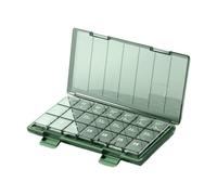 perfeclan Contenitore settimanale per pillole con 21 scomparti, portapillole giornaliero 3 volte al giorno per viaggi all'aperto per olio di pesce, Verde